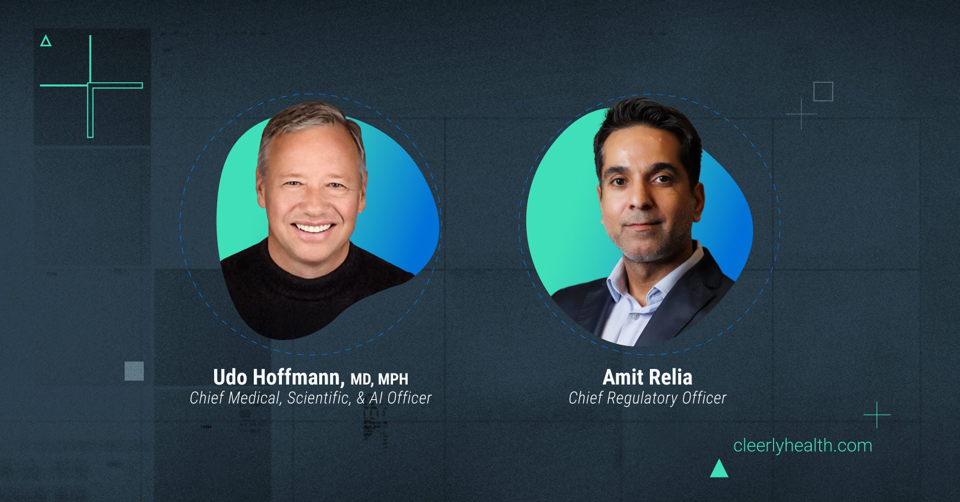 Cleerly Announces Key Leadership Promotions: Dr. Udo Hoffmann Named Chief Medical, Scientific and AI Officer; Amit Relia Promoted to Chief Regulatory Officer